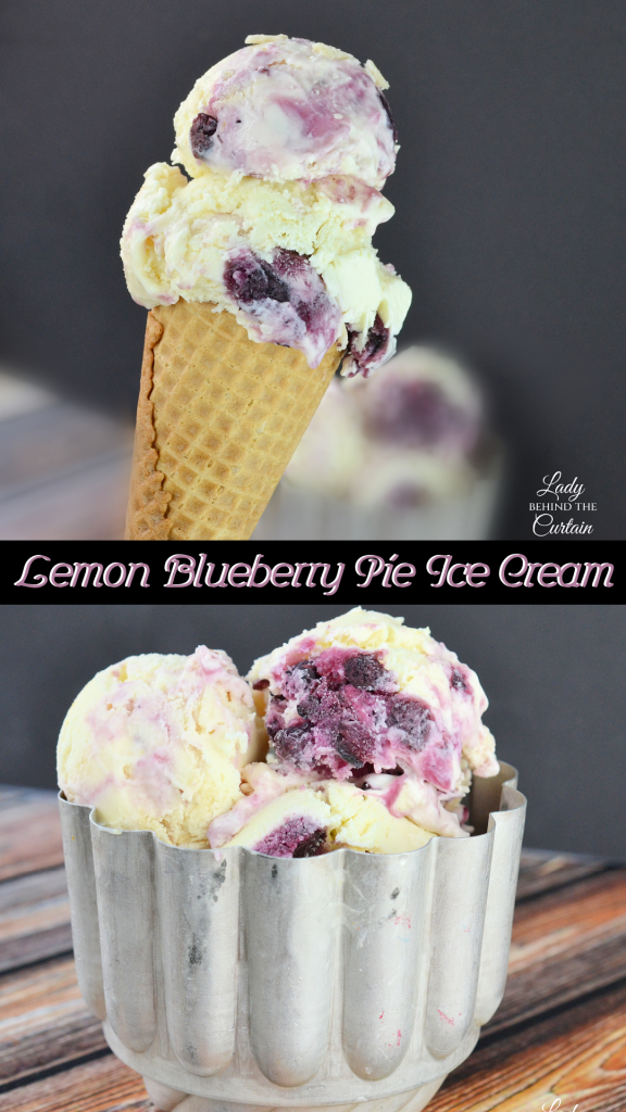Lemon Blueberry Pie Ice Cream
