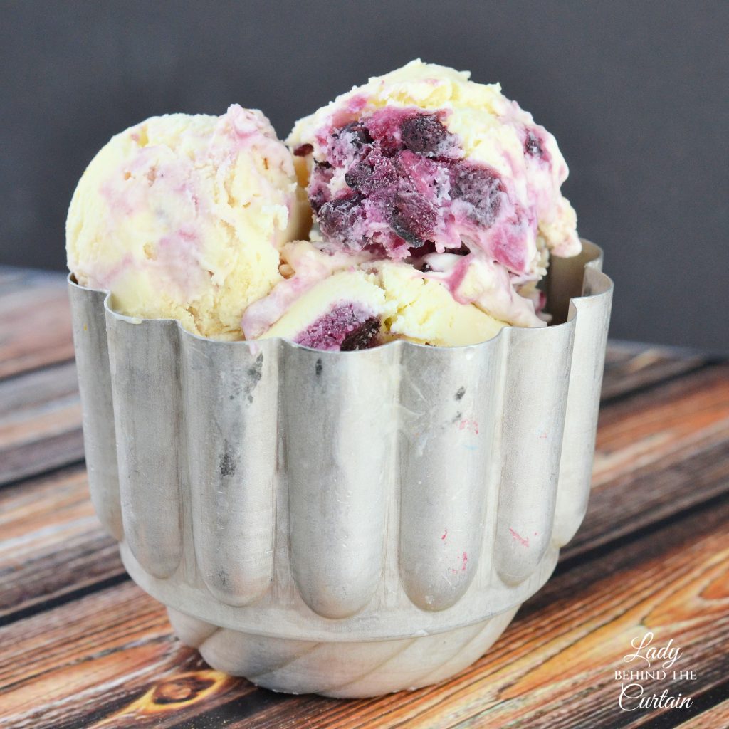 Lemon Blueberry Pie Ice Cream