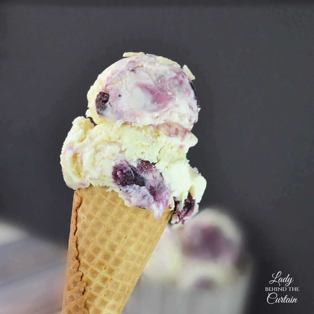 Lemon Blueberry Pie Ice Cream