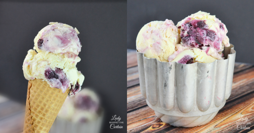 Lemon Blueberry Pie Ice Cream