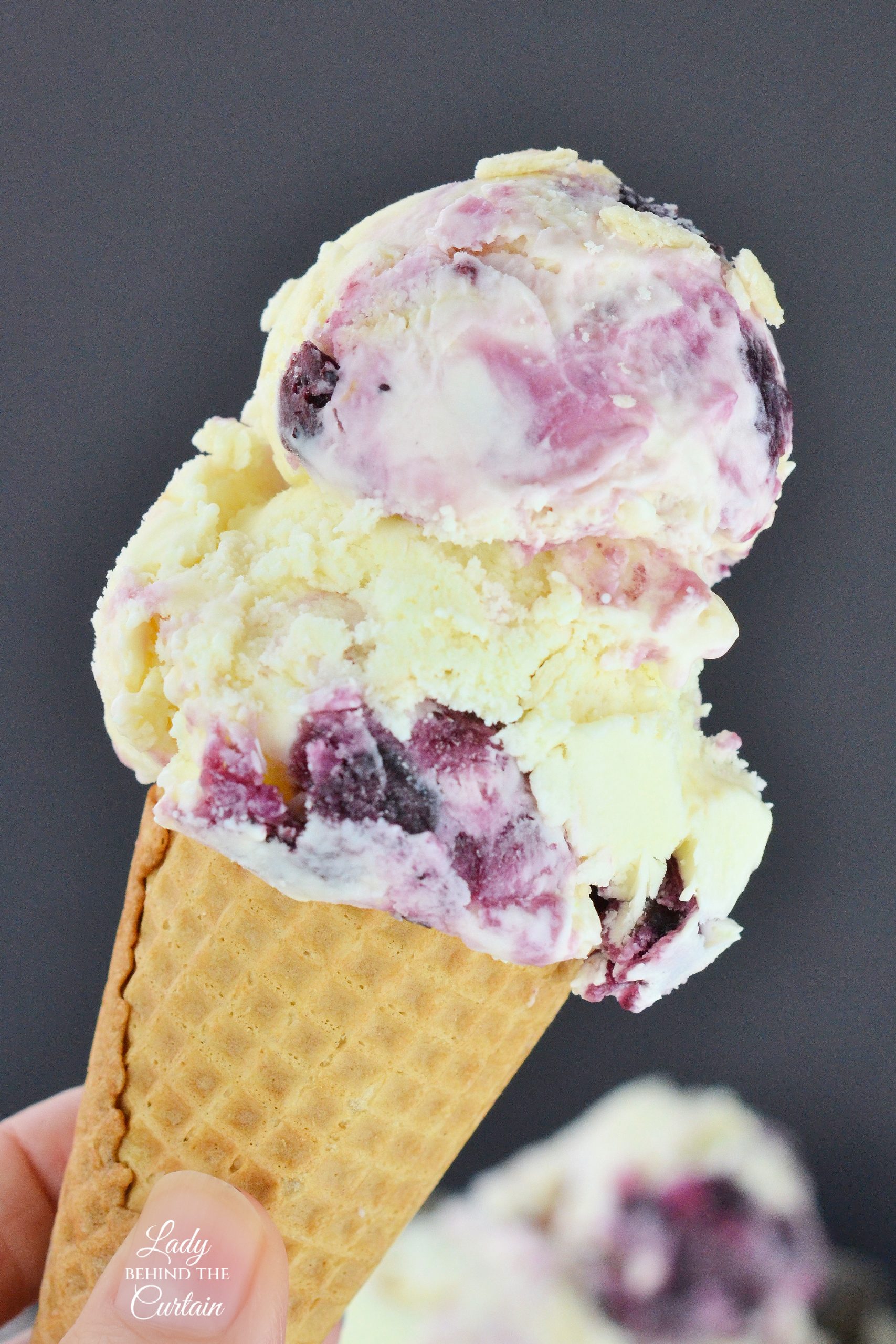 Lemon Blueberry Pie Ice Cream