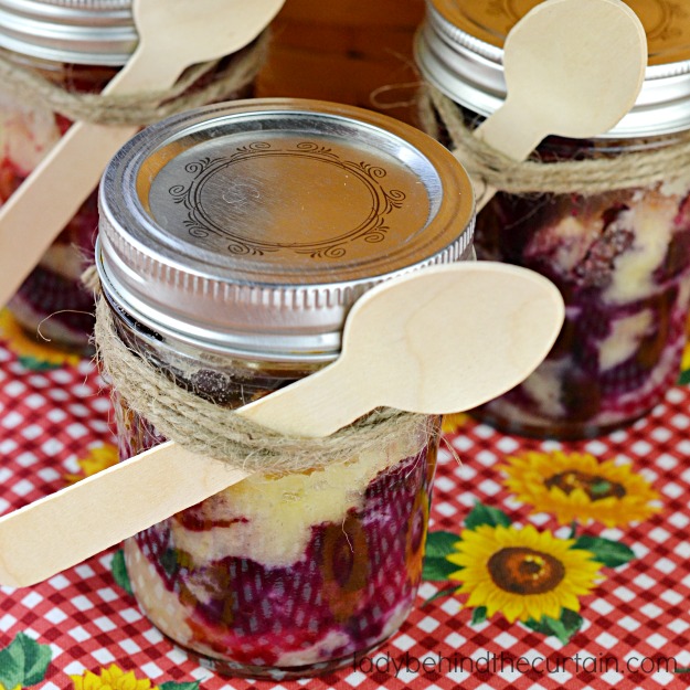 Grab some jars and make this perfect packable Picnic Berry Cobbler.