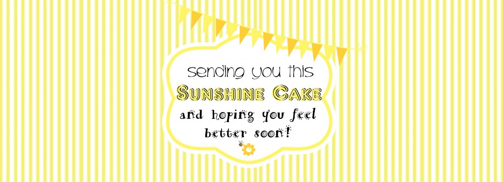 Sunshine Cake in a Can Label