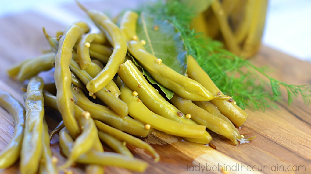 Sweet Pickled Green Beans make the perfect addition to a platter of savory foods like cheeses, meats and olives.