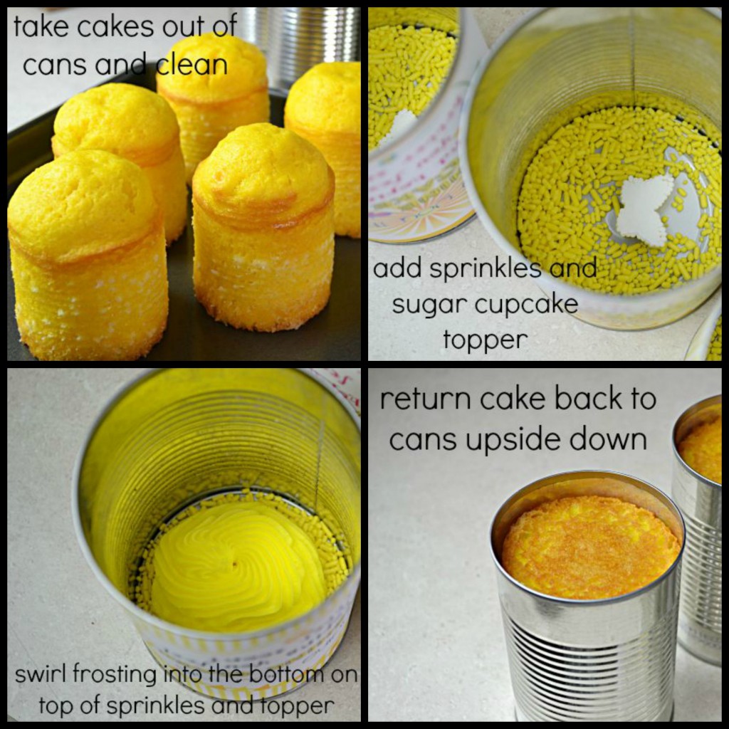 Get Well Soon Sunshine Cake in a Can: Bring a little sunshine to someone with this easy to make cake in a can!