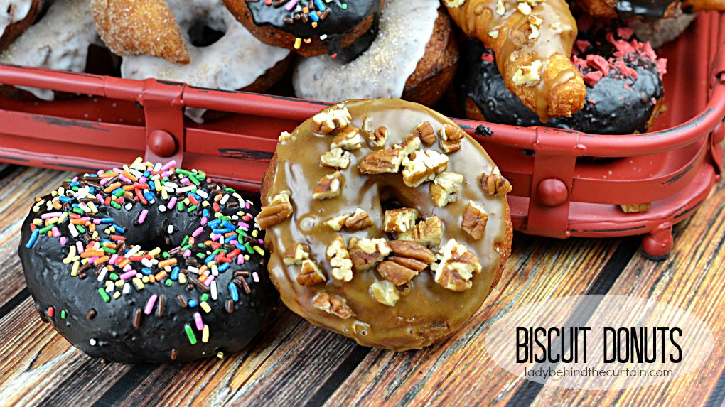 Store Bought Biscuit, Cinnamon Roll and Crescent Roll Donuts