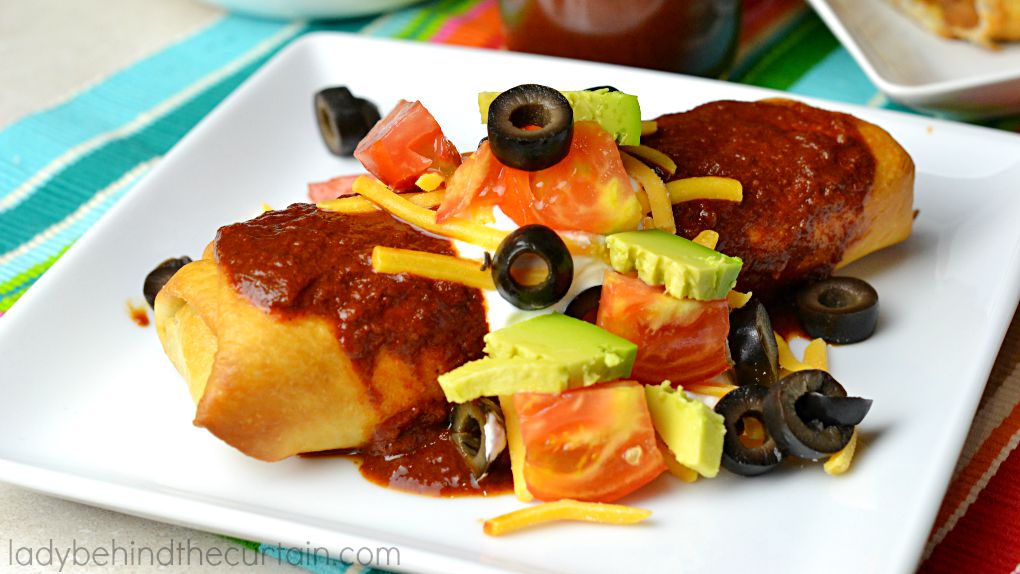 Beef and Bean Chimichangas