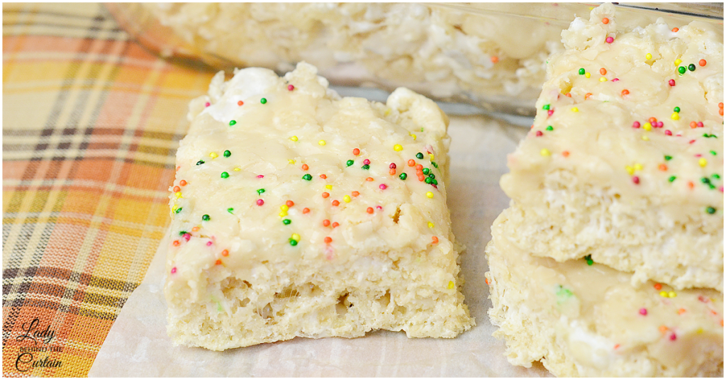 Brown Butter Rice Krispies Treats with Brown Butter Icing
