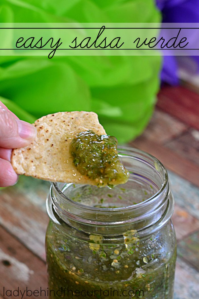 Easy Salsa Verde | This easy to make salsa has a completely different flavor to it's red salsa cousin.