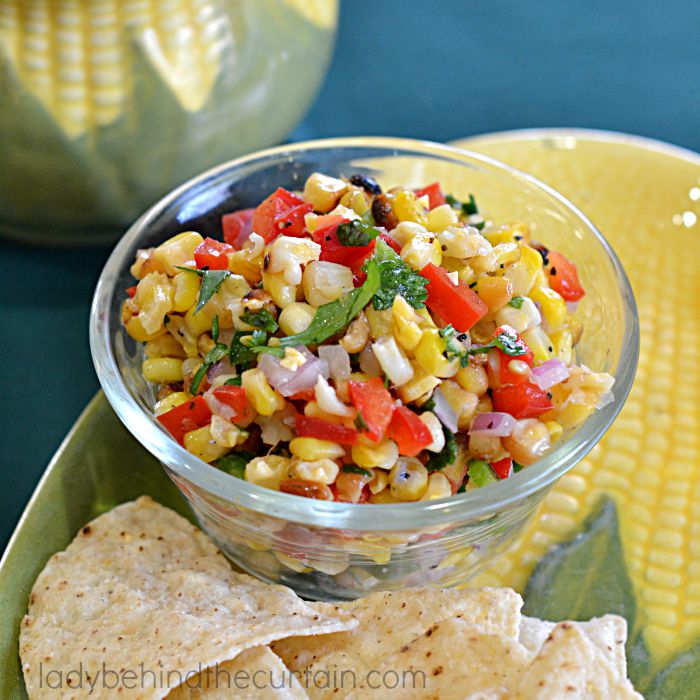 Grilled Corn Salsa | This salsa is sweet and savory at the same time with under tones of smokiness from the grilled corn. 