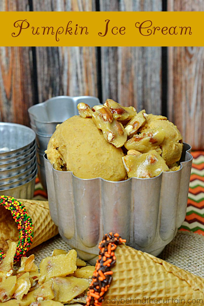 Homemade Pumpkin Ice Cream Recipe | Like eating a cold rich thick pumpkin pie.