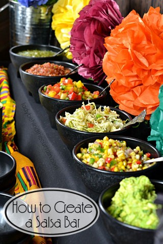 How to Create a Salsa Bar | Whether you're celebrating a birthday, having a fiesta or it's game day a salsa bar is fun and easy to put together.