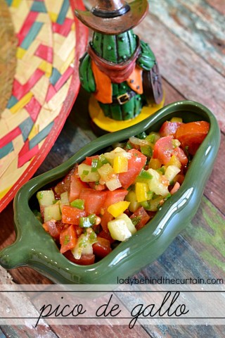 Pico de Gallo | A unique combination of tomatoes, sweet peppers, jalapenos and cucumber.