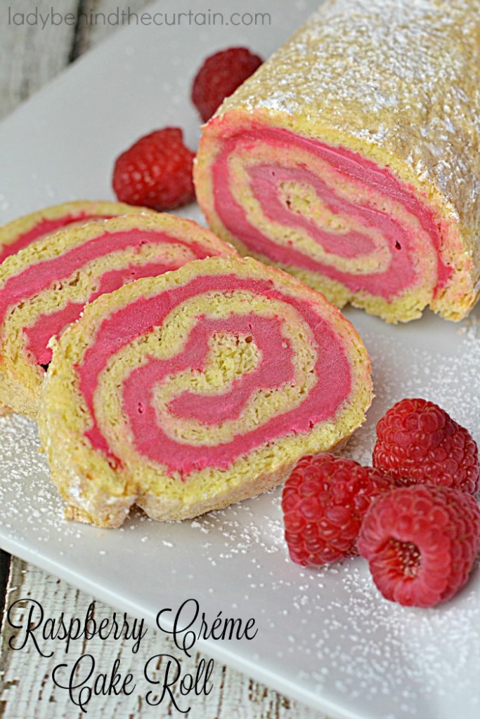 Raspberry Créme Cake Roll | Present this remarkable cake as your grand finale after a delicious meal!