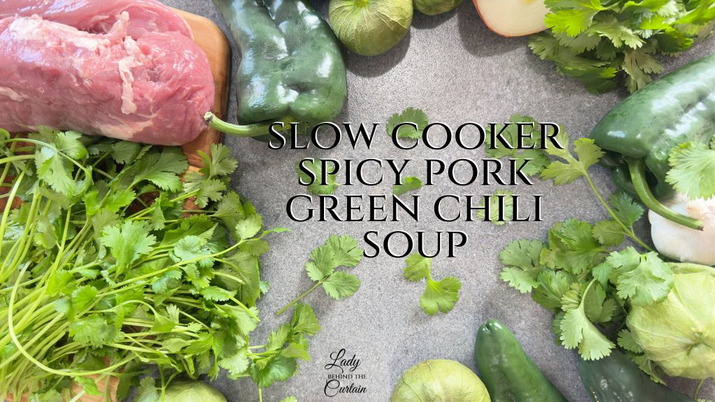 Slow Cooker Spicy Pork Green Chili Soup