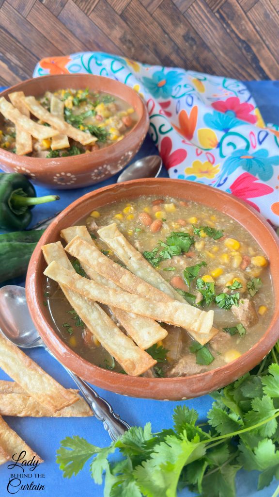 Slow Cooker Spicy Pork Green Chili Soup