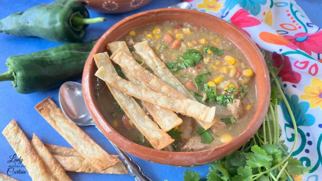 Slow Cooker Spicy Pork Green Chili Soup