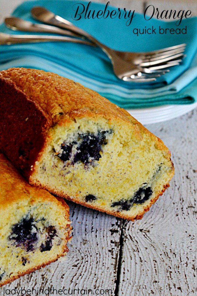 Blueberry Orange Quick Bread | Instead of making Cranberry Orange bread how about changing it up with blueberries?
