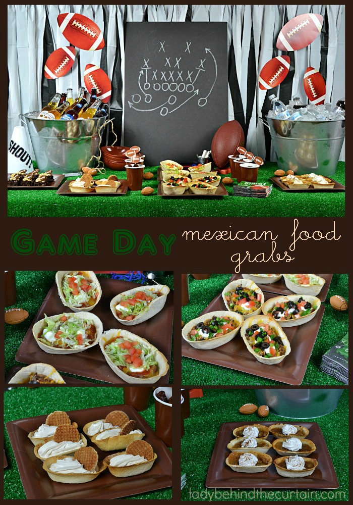 Game Day Mexican Food Grabs | Oh my gosh! Is there anything better then game day food? It's the one time all your favorite foods are on one table in mini form so you can HAVE THEM ALL!