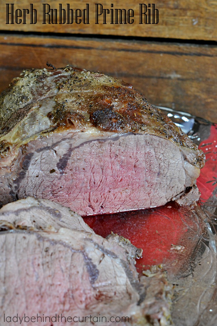 Herb Rubbed Prime Rib | This juicy flavorful Prime Rib is for when you want to pull out all the stops and celebrate in style!