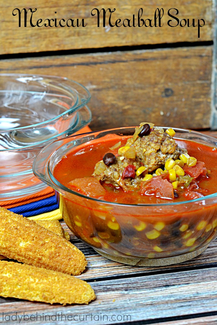 Mexican Meatball Soup | Warm up with this delicious soup full of flavorful and satisfying ingredients.