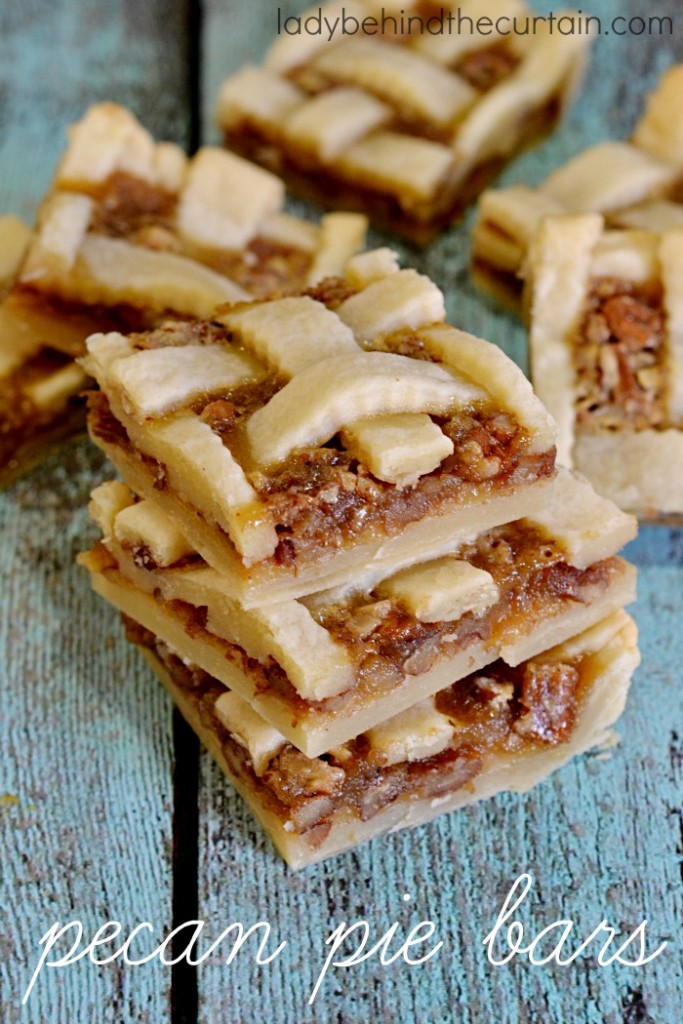 Pecan Pie Bars | The same great ingredients from your favorite pie transformed into a bite size bar!