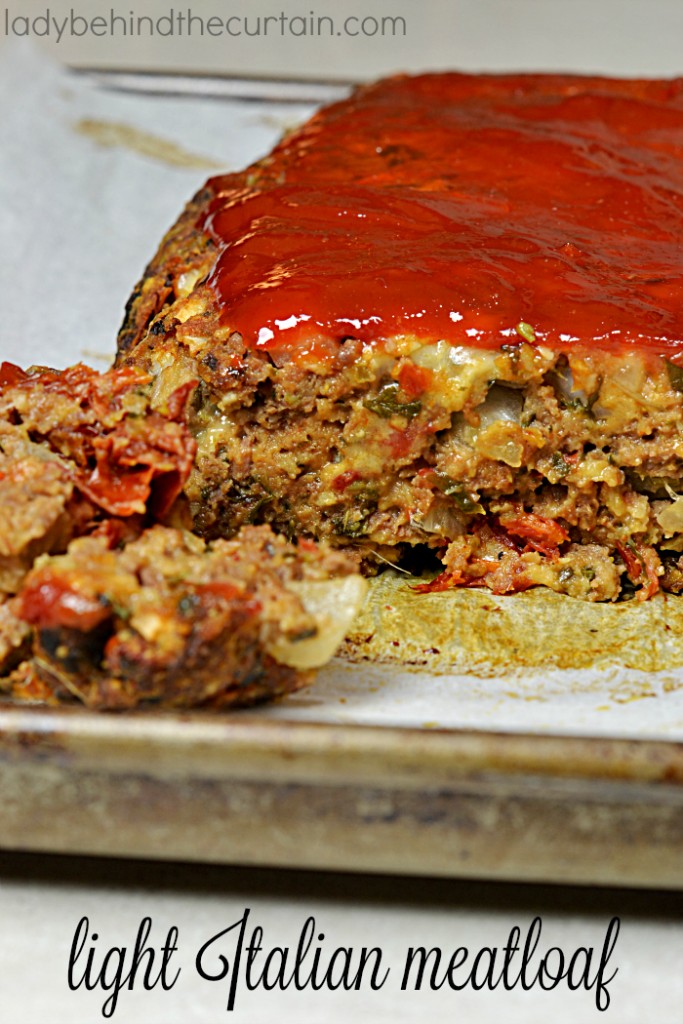 Light Italian Meat Loaf | You would never know this meatloaf was light. It's still packed with tons of flavor.