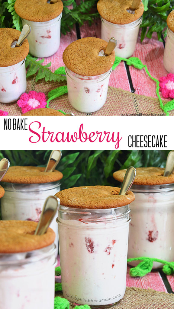 No Bake Strawberry Cheesecake