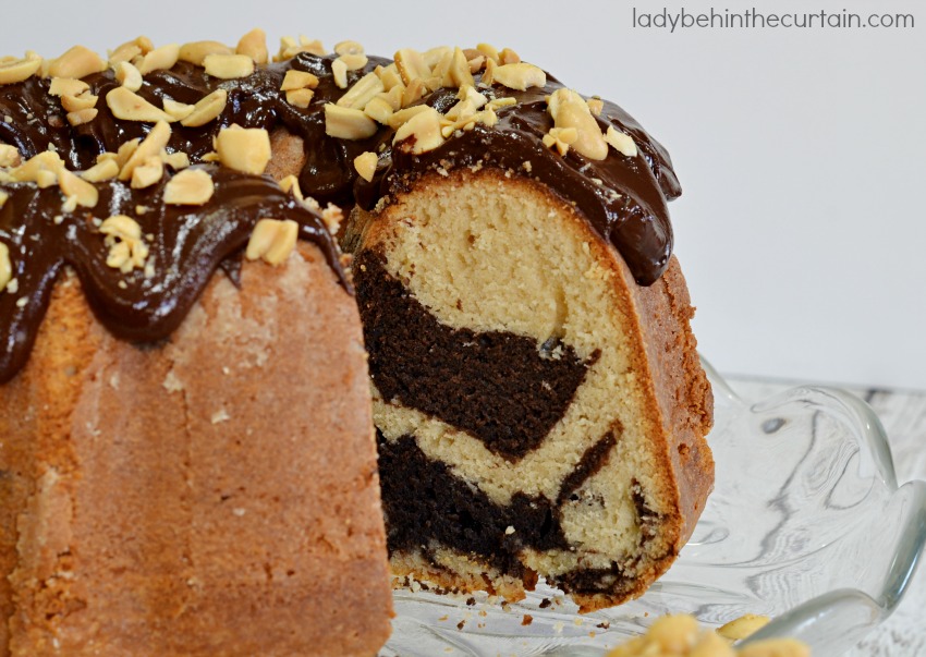Peanut Butter Swirl Bundt Cake