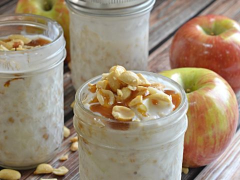 Caramel Apple Overnight Oatmeal