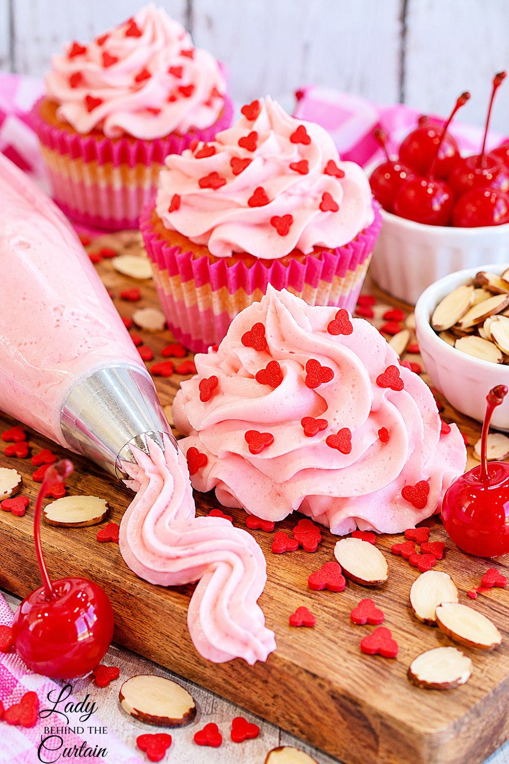 Cherry Almond Buttercream Frosting