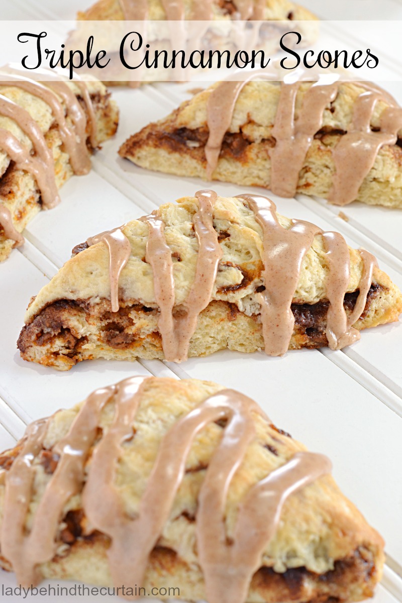 Triple Cinnamon Scones