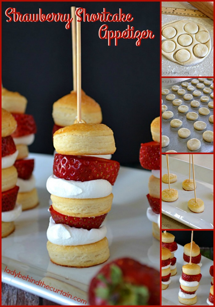 Strawberry Shortcake Appetizer | Surprisingly easy but equally delicious. This Strawberry Shortcake Kabobs can be served as an appetizer or dessert!