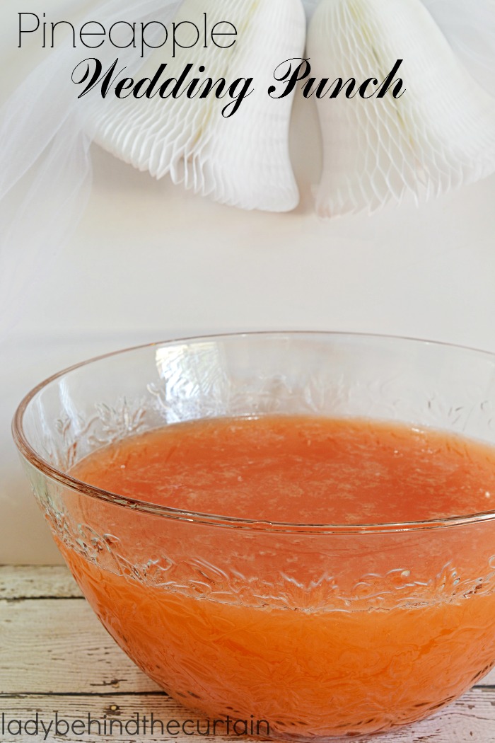 Pineapple Wedding Punch | The perfect punch for a wedding reception, bridal shower or baby shower.