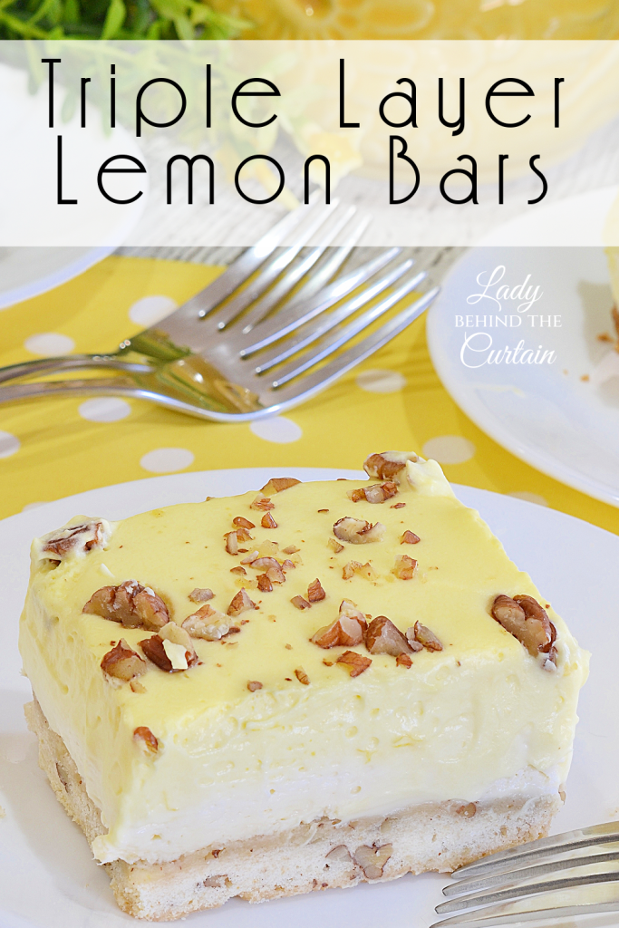Triple Layer Lemon Bars
