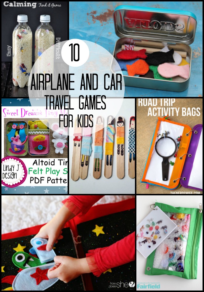 10 Airplane and Car Travel Games for Kids