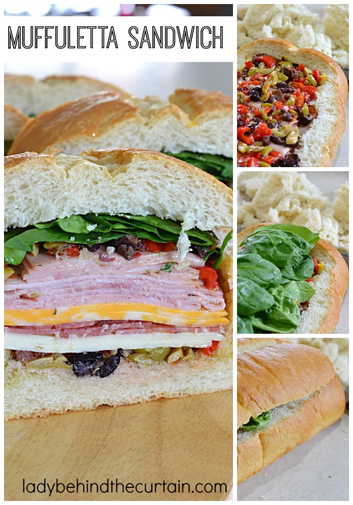 Have you ever had a Muffuletta Sandwich? It's one of my favorite sandwiches! Full of meat, cheese, olives and roasted peppers just to name a few ingredients. Simply the best Summertime sandwich!