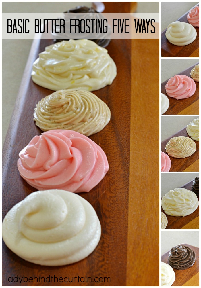 Basic Butter Frosting Five Ways | Add different ingredients to this basic frosting recipe and create new flavors.