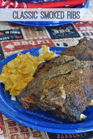 Classic Smoked Ribs | Slow cooked to perfection with a brown sugar based barbecue rub that is quick and easy to make.