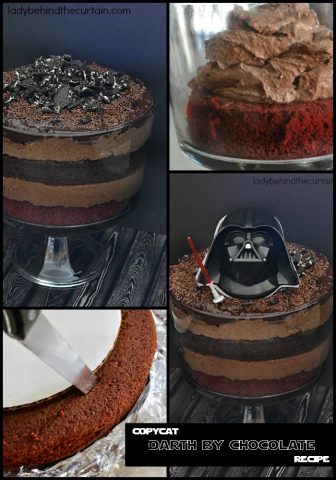 Copycat Darth by Chocolate Recipe | Eight layers of chocolate! Bring a little bit of the Disney magic to your kitchen with this Star Wars Season of the Force Disneyland Dessert!