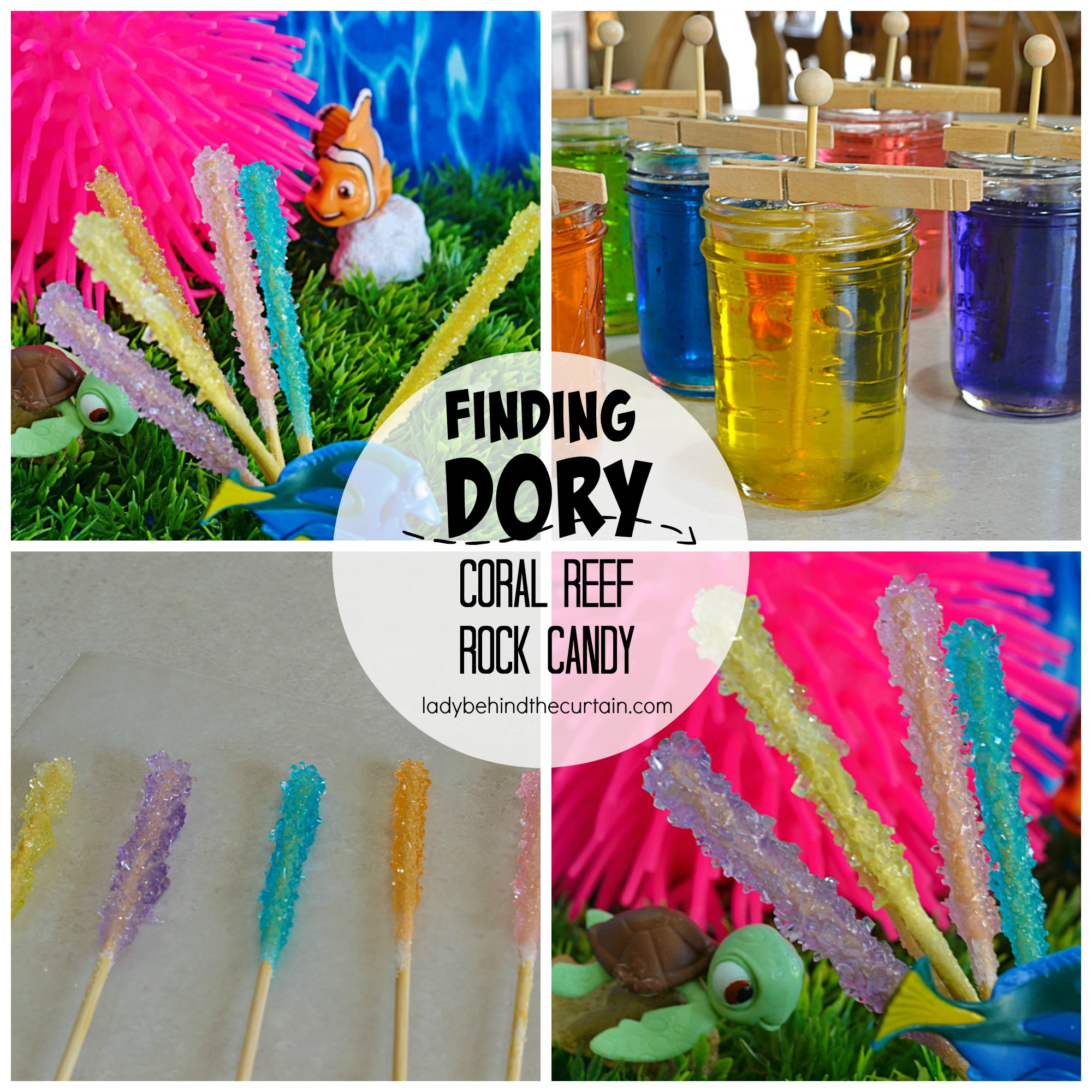 How to Make Finding Dory Coral Reef Rock Candy | With just two ingredients you can create your own science project this summer by making your own rock candy!