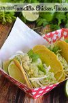 Tomatillo Chicken Tacos | This flavorful chicken can be used for tacos or sandwiches! Look below for my idea on how you can take these from tacos one night and a delicious sandwich the next! Plus, a shortcut idea!