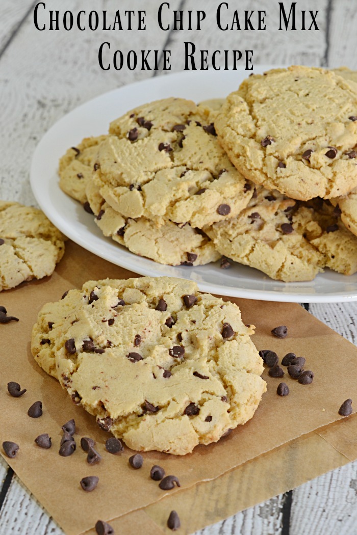 Chocolate Chip Cake Mix Cookie Recipe | America's favorite cookie just got the BEST makeover!