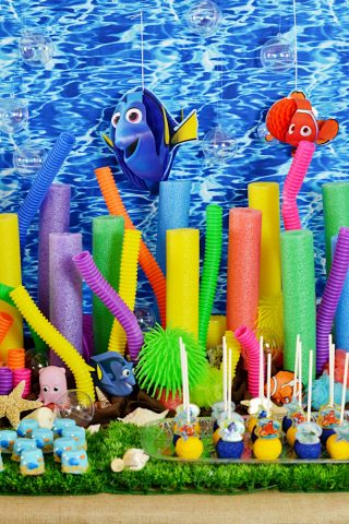 Finding Dory Pool Noodle Coral Reef Party Centerpiece