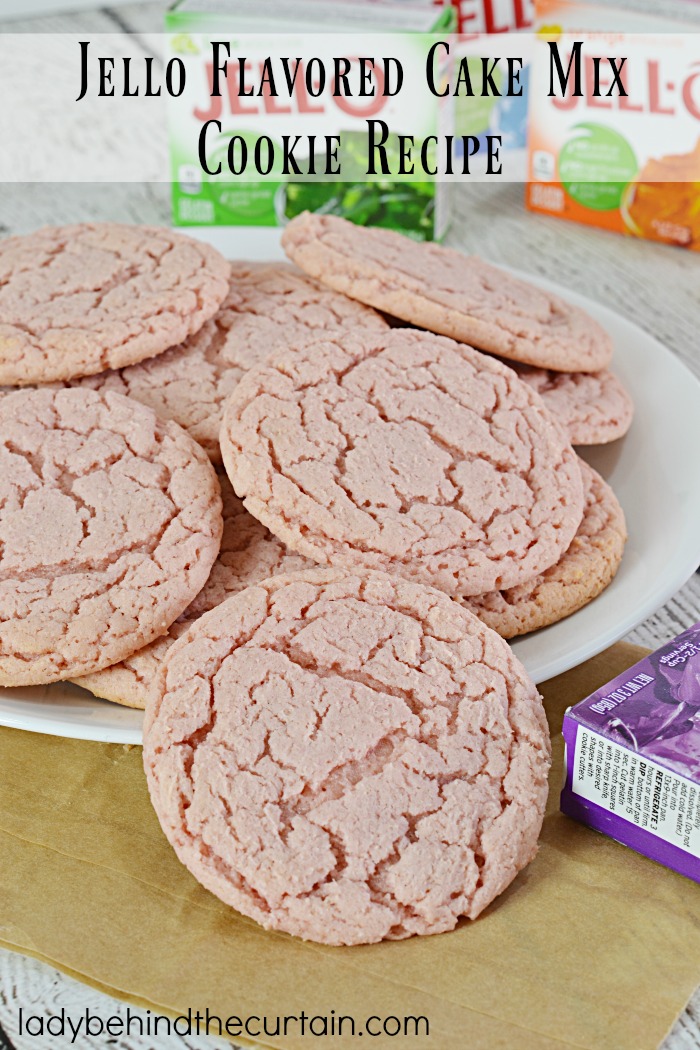 Jello Flavored Cake Mix Cookie Recipe | Create a chewy cookie from your kids favorite flavor of Jello!