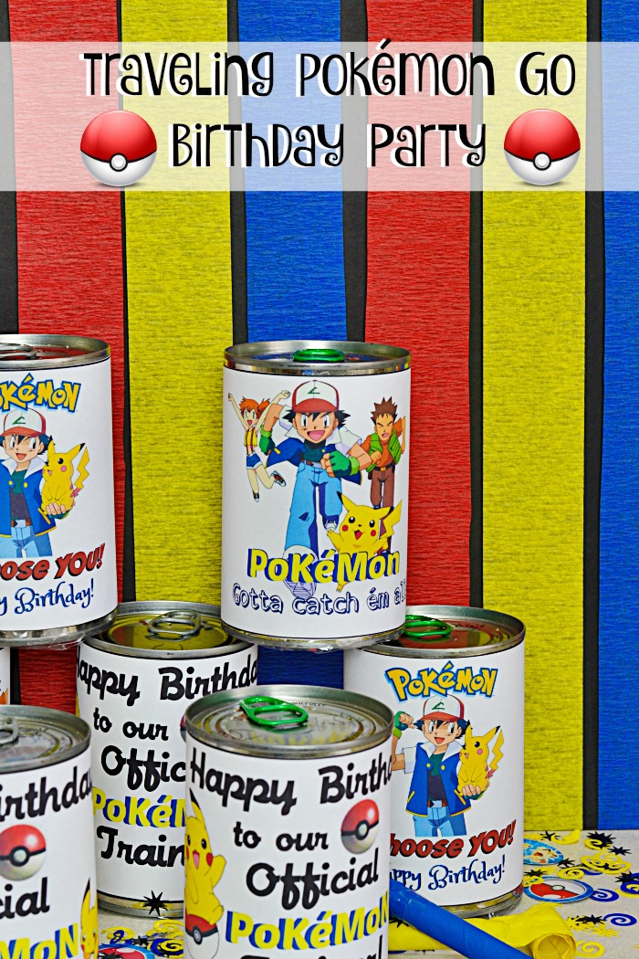 Traveling Pokémon Go Birthday Party | Send a fun filled Pokémon party to someone or hand them out to your guests as a party favor!