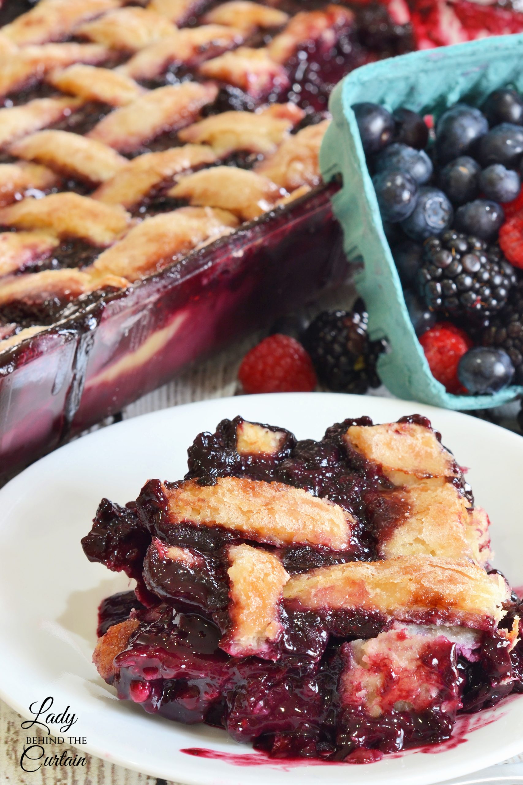 Triple Berry Cobbler