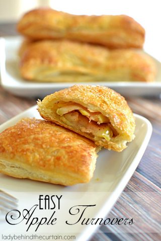 Easy Apple Turnovers | Crispy and flaky on the outside, gooey on the inside! These Easy Apple Turnovers are delicious and so easy to make you're going to want to make them every weekend.