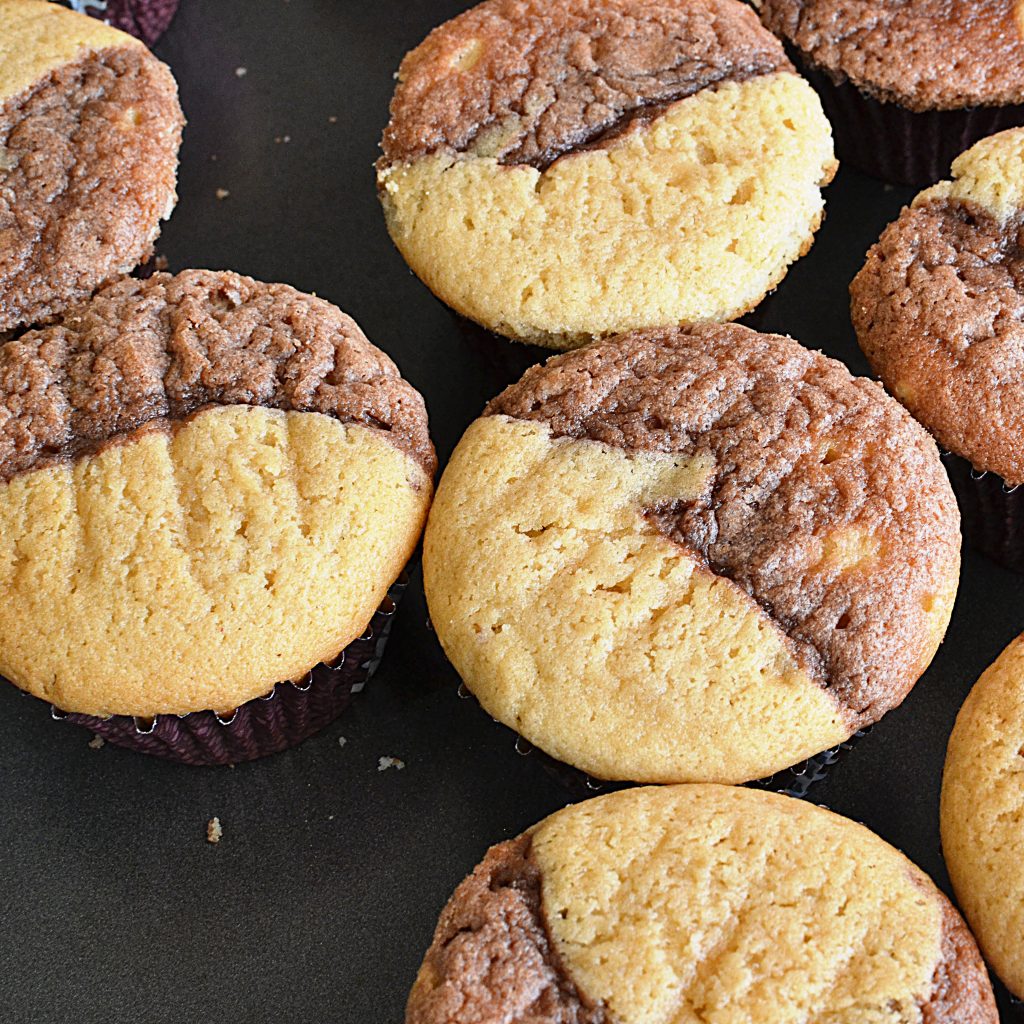 Peanut Butter Chocolate Twist Cupcakes