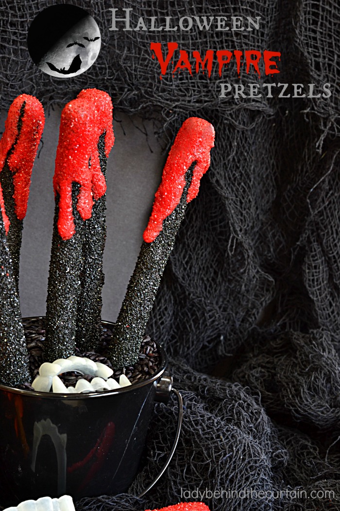 Halloween Vampire Pretzels